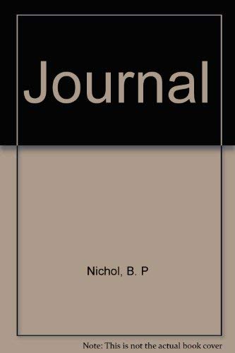 Journal (9780889101203) by Nichol, B. P