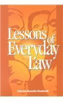 Beispielbild fr Lessons of Everyday Law (Volume 68) (Queen's Policy Studies Series) zum Verkauf von AwesomeBooks