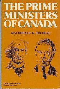 Stock image for The Prime Ministers of Canada for sale by Antiquarius Booksellers