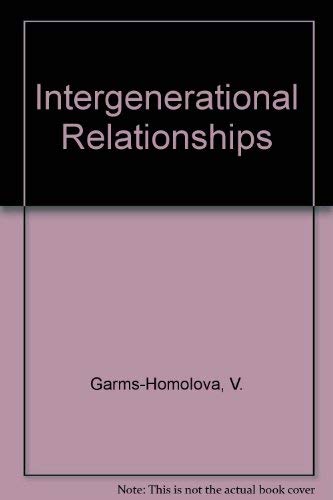 9780889370074: Intergenerational Relationships