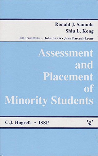 Assessment and Placement of Minority Students (9780889370241) by Samuda, Ronald J.