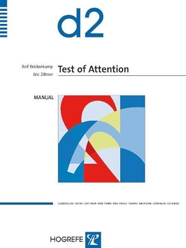 D2 Test of Attention (9780889371729) by Rolf Brickenkamp; Eric Zillmer