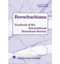 Stock image for Rorschachiana vol 23 1999: Yearbook of the International Rorschach Society (Rorschachiana) for sale by Roundabout Books