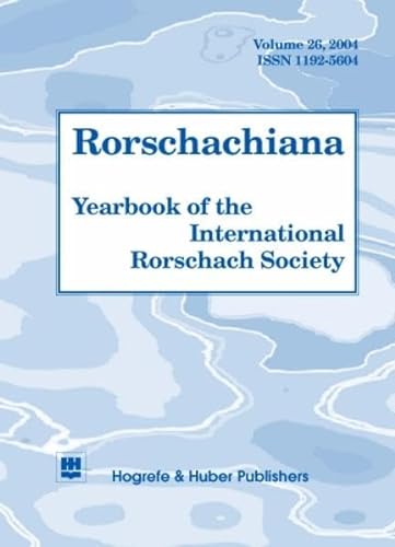 Stock image for Rorschachiana: Yearbook of the International Rorschach Society for sale by HPB-Red