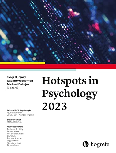 9780889376335: Hotspots in Psychology 2023 (1) (Zeitschrift fr Psychologie, 231)