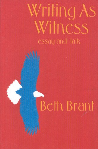 Beispielbild fr Writing as Witness: Essay and Talk zum Verkauf von AwesomeBooks