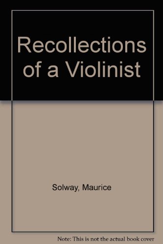 Stock image for Recollections of a Violinist for sale by Books From California