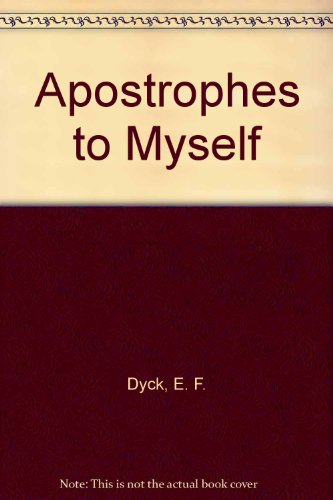 Stock image for Apostrophes to Myself for sale by Better World Books