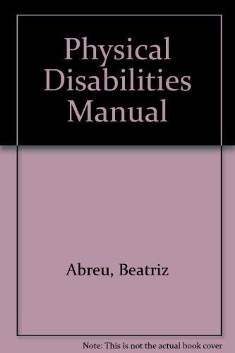 Imagen de archivo de Physical Disabilities Manual a la venta por HPB-Red