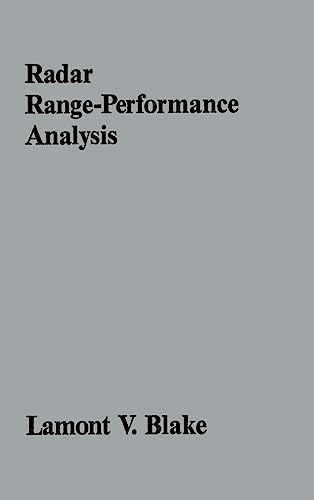 Beispielbild fr Radar Range-Performance Analysis (Artech House Radar Library) zum Verkauf von Bookmans