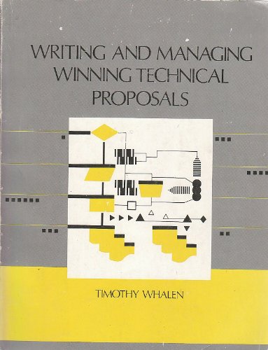 Beispielbild fr Writing and Managing Winning Technical Proposals zum Verkauf von Better World Books