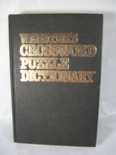 9780890092460: Webster's Crossword Puzzle Dictionary