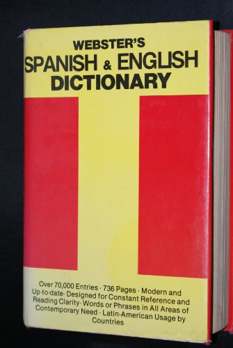 Beispielbild fr Webster's Spanish and English Dictionary zum Verkauf von AwesomeBooks