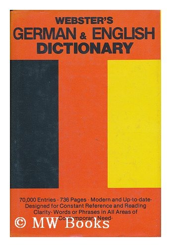 Imagen de archivo de Webster's German and English Dictionary (German - English. Englisch - Deutsch). a la venta por Eryops Books