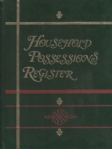 Imagen de archivo de Household Possessions Register a la venta por Wonder Book