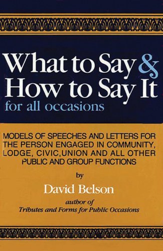 9780890096024: What to Say and How to Say It
