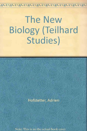 Stock image for The New Biology (Teilhard Studies) for sale by Redux Books