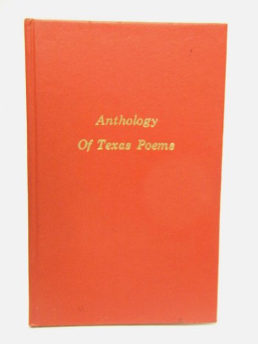 Beispielbild fr Anthology of Texas Poems, Vol. 1 zum Verkauf von Books From California