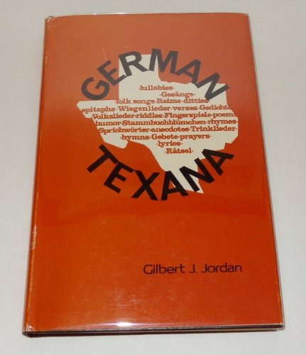 Stock image for German Texana A Bilingual Collection for sale by Inside the Covers