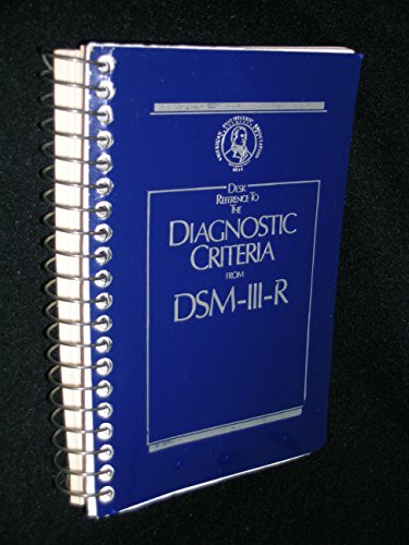 Stock image for Desk Reference to the Diagnostic Criteria from DSM-III-R for sale by Better World Books