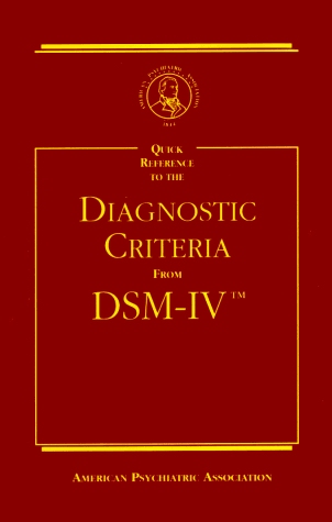 9780890420638: Quick Reference to the Diagnostic Criteria From DSM-IV