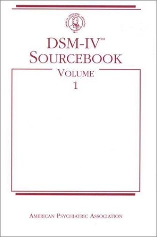 9780890420706: DSM IV Sourcebook: v. 1