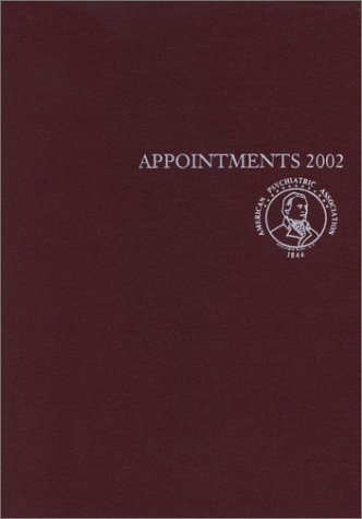 American Psychiatric Association Appointment Book Desk: 2002 (9780890421970) by American Psychiatric Association