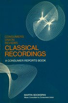 9780890430125: Consumers union reviews classical recordings (A Consumer reports book)