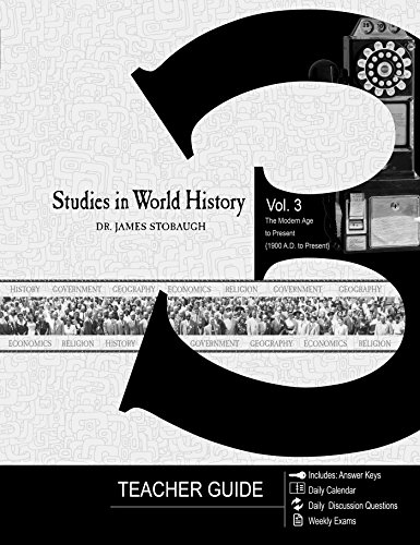 Imagen de archivo de Studies in World History Volume 3 - Teacher Guide a la venta por SecondSale