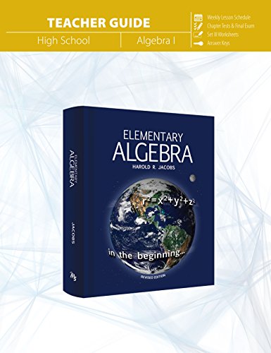 Beispielbild fr Elementary Algebra (Teacher Guide) zum Verkauf von Bulrushed Books