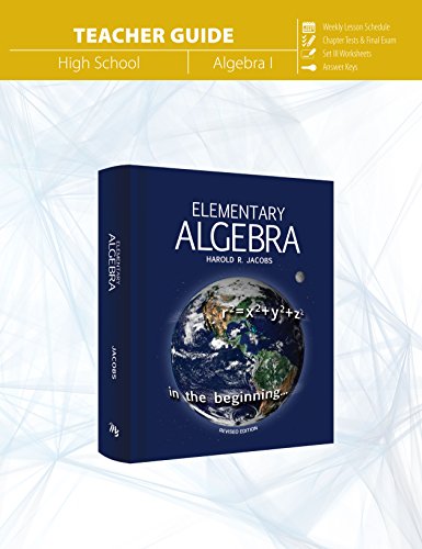 9780890519868: Elementary Algebra (Teacher Guide): High School