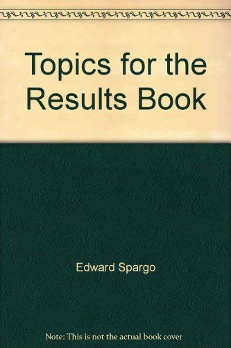 9780890615270: Topics for the Results Book