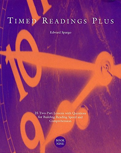 Beispielbild fr Timed Readings Plus: 25 Two-Part Lessons with Questions for Building Reading Speed and Comprehension, Book Five zum Verkauf von SecondSale