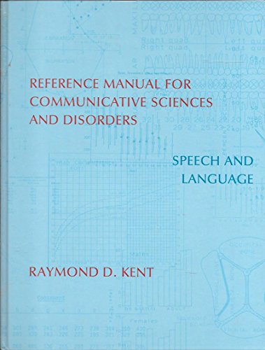 Beispielbild fr Reference Manual for Communicative Sciences and Disorders: Speech and Language zum Verkauf von BooksRun