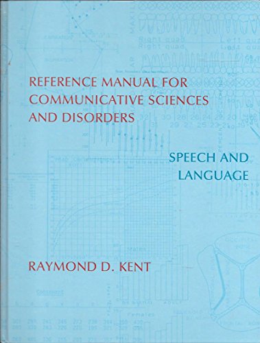 Stock image for Reference Manual for Communicative Sciences and Disorders: Speech and Language for sale by BooksRun