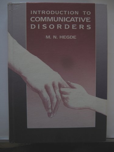 9780890794425: Introduction to Communicative Disorders