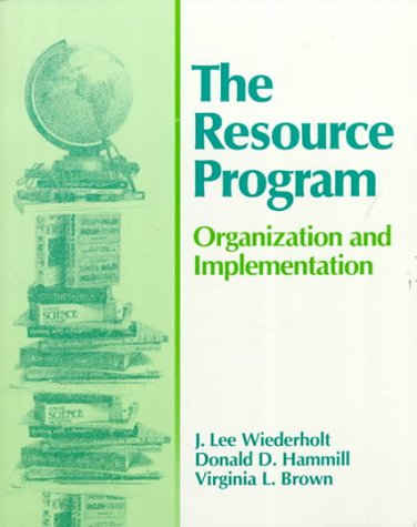 9780890795712: The Resource Program: Organization and Implementation