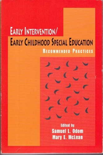Beispielbild fr Early Intervention/Early Childhood Special Education: Recommended Practices zum Verkauf von ThriftBooks-Atlanta
