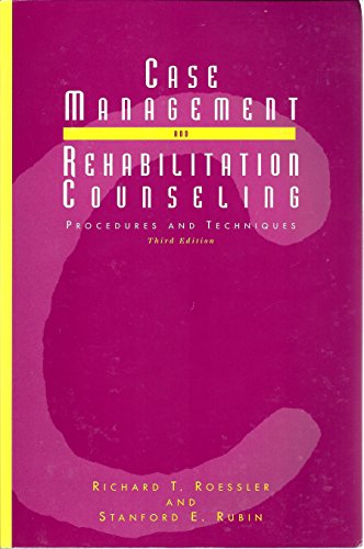 9780890797419: Case Management and Rehabilitation Counseling : Procedures and Techniques