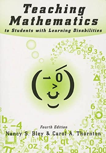 Beispielbild fr Teaching Mathematics to Students With Learning Disabilities zum Verkauf von Once Upon A Time Books
