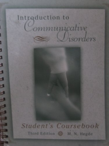 9780890798652: Student's Coursebook for Introduction to Communicative Disorders