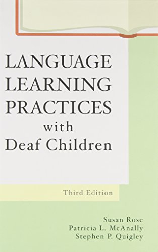 Beispielbild fr Language Learning Practices With Deaf Children zum Verkauf von SecondSale
