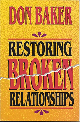 Beispielbild fr Restoring Broken Relationships zum Verkauf von WorldofBooks
