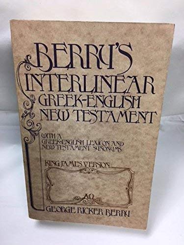 9780890860489: Berry's Interlinear Greek-English New Testament with a Greek-English Lexicon and New Testament Synon
