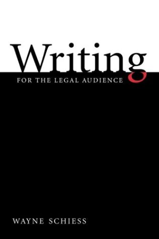 Imagen de archivo de Writing for the Legal Audience a la venta por BookHolders