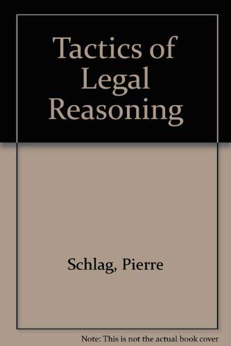 Stock image for Tactics of Legal Reasoning for sale by HPB-Ruby
