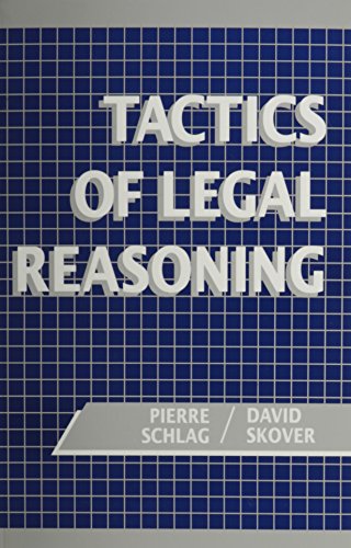 Imagen de archivo de Tactics of Legal Reasoning a la venta por BombBooks
