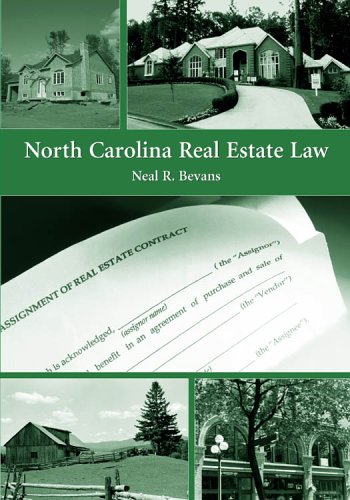 Imagen de archivo de North Carolina Real Estate Law a la venta por dsmbooks