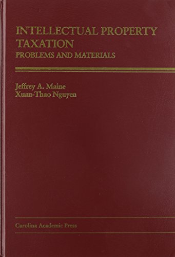 Beispielbild fr Intellectual Property Taxation: Problems and Materials zum Verkauf von Bookmans