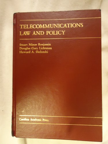 Beispielbild fr Telecommunications Law and Policy (Carolina Academic Press Law Casebook Series) zum Verkauf von Wonder Book